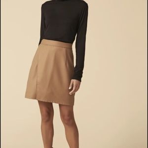 Nelly Wool Twill Wrap Skirt- Mini